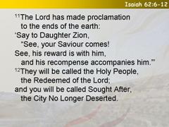 Isaiah 62:6-12