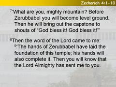 Zechariah 4:1-10