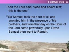 1 Samuel 16:1-13