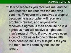 Matthew 10:40-42