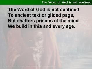 The word of God is not confined