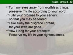 Psalm 119:33-40