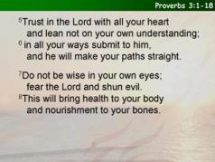 Proverbs 3:1-18