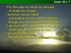 Isaiah 45:1-7