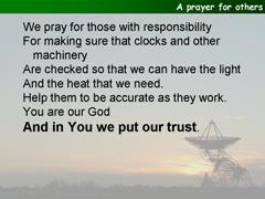 An alternative prayer for others