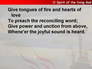 O Spirit of the living God