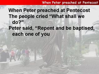 When Peter preached