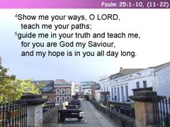 Psalm 25:1-10, (11-22)