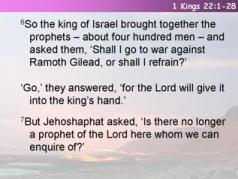1 Kings 22:1-28