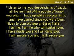 Isaiah 46:3-13