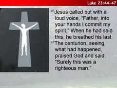 8) Jesus dies on the cross