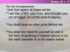 Exodus 20:1-17
