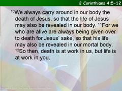 2 Corinthians 4:5-12