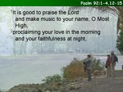 Psalm 92:1-4,12-15