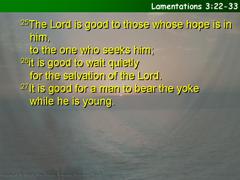Lamentations 3:22-33