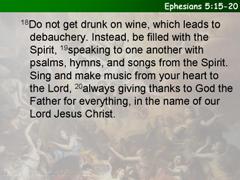Ephesians 5:15-20