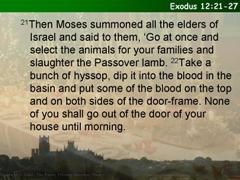 Exodus 12:21-27