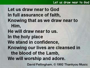 Let us draw near to God