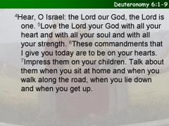 Deuteronomy 6:1-9