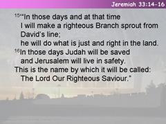 Jeremiah 33:14-16