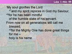 Luke 1:46b-55