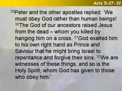 Acts 5:27-32