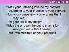 Psalm 119:73-88
