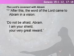 Genesis 15:1-12, 17-18