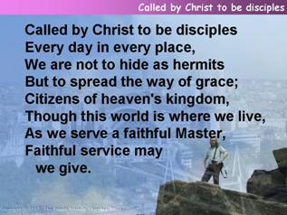 Called by Christ to be disciples
