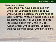 Colossians 3:1-22