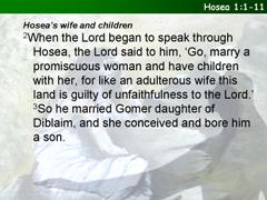 Hosea 1:1-11