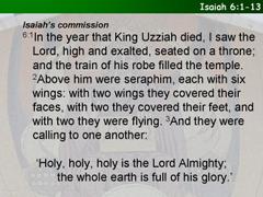 Isaiah 6:1-8 (9-13)