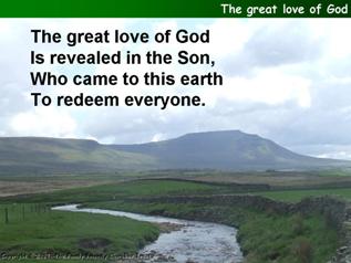 The great love of God