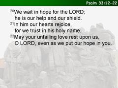 Psalm 33.12-22