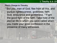 1 Timothy 6.6-19