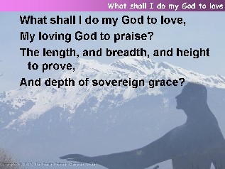 What shall I do my God to love