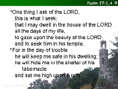 Psalm 27:1,4-9