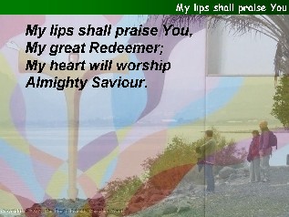 My lips shall praise you