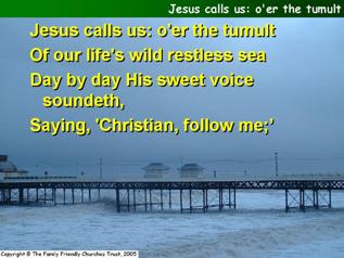 Jesus calls us; O'er the tumult