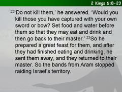 2 Kings 6:8-23