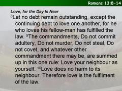 Romans 13:8-14