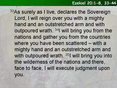 Ezekiel 20:1-8, 33-44