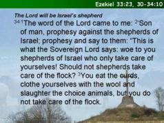Ezekiel 33:23, 30-34:10