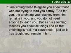 1 John 2:22-29