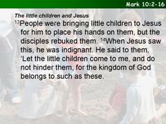 Mark 10:2-16