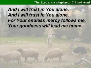 The Lord’s my shepherd (Townend)
