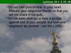Leviticus 19:1-2,15-18