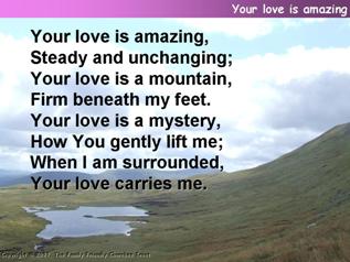Your love is amazing
