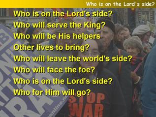 Who is on the Lord’s side?