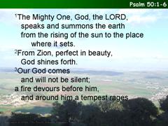 Psalm 50:1-6
